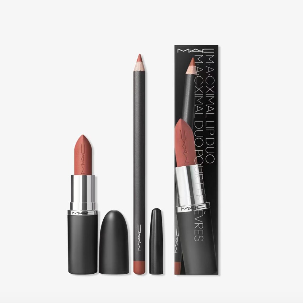 MAC  M·A·Cximal Matte Duo Lipstick + Pencil - Velvet Teddy/Spice ($65 Value)